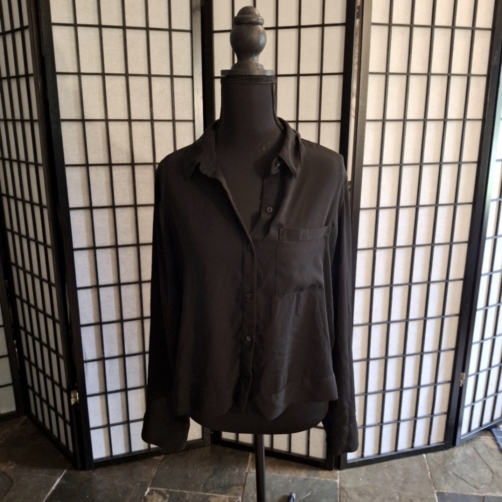 Black Button-Up Shirt
